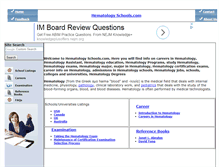 Tablet Screenshot of hematologyschools.com